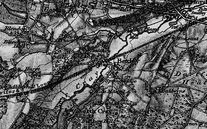 Old map of Bexley Woods in 1895