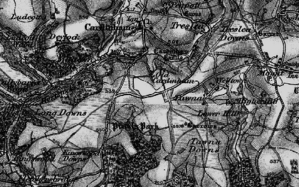 Old map of Old Cardinham Castle in 1895