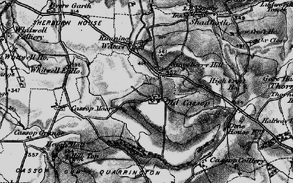 Old map of Old Cassop in 1898