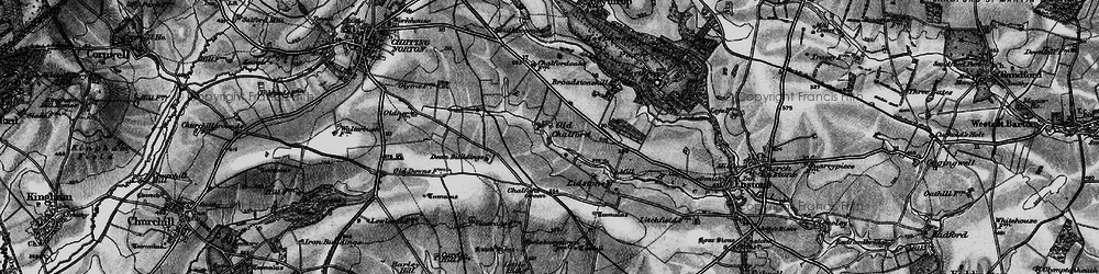 Old map of Old Chalford in 1896