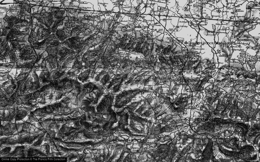Old Map of Old Cryals, 1895 in 1895
