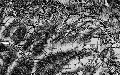 Old map of Old Cryals in 1895