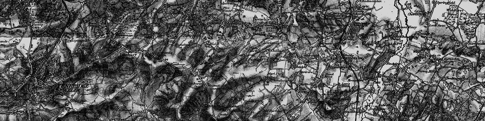 Old map of Old Cryals in 1895