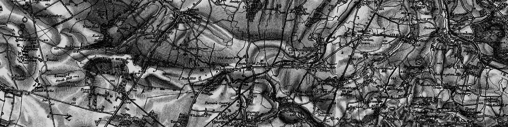 Old map of Old Down in 1898
