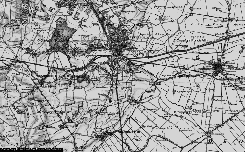 Old Map of Old Fletton, 1898 in 1898