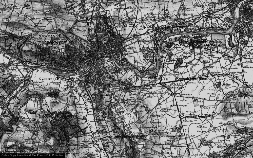 Old Map of Old Fold, 1898 in 1898