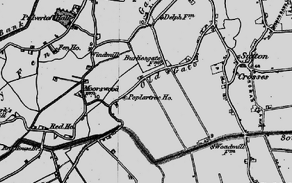 Old map of Old Gate in 1898