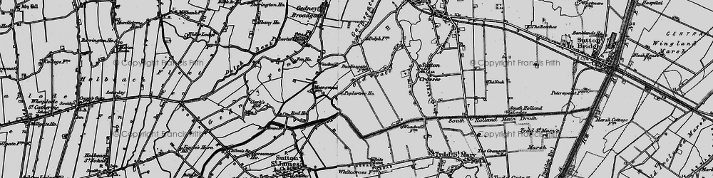 Old map of Old Gate in 1898