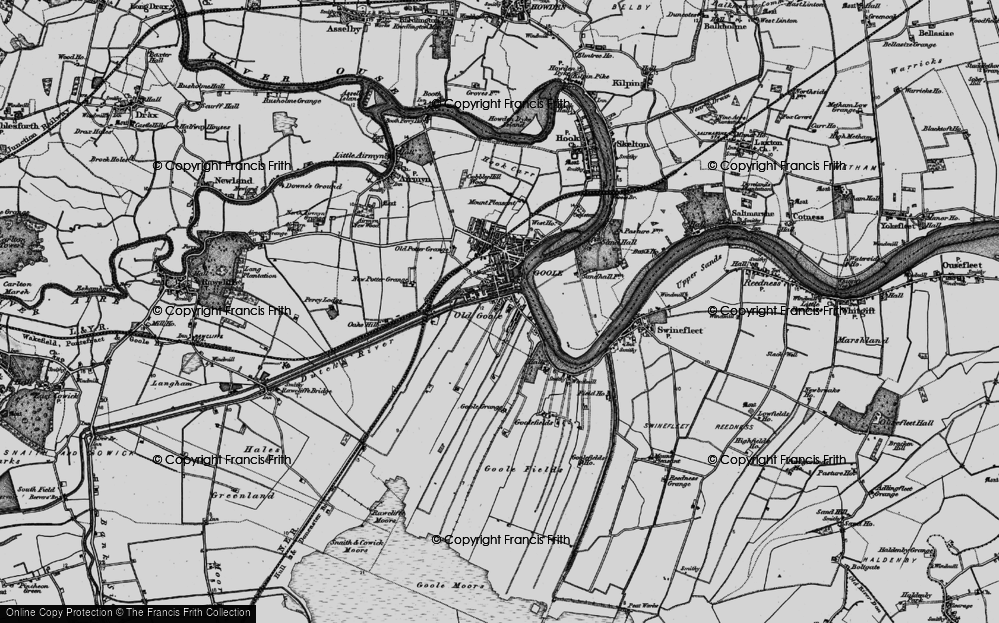 Old Map of Old Goole, 1895 in 1895