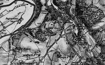 Old map of Old Gore in 1896