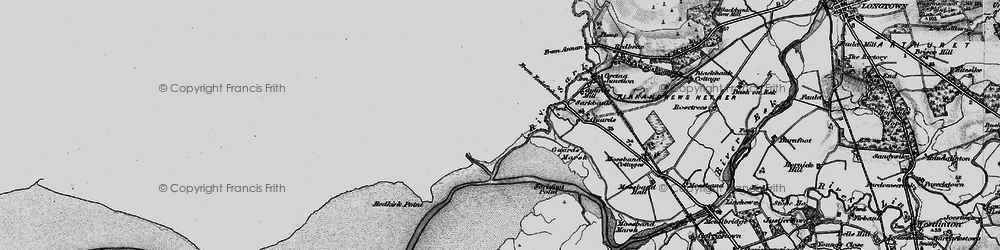 Old map of Old Graitney in 1897