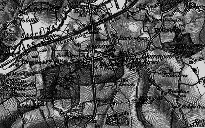 Old map of Old Harlow in 1896