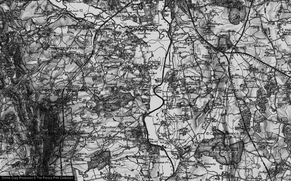 Old Map of Old Hills, 1898 in 1898