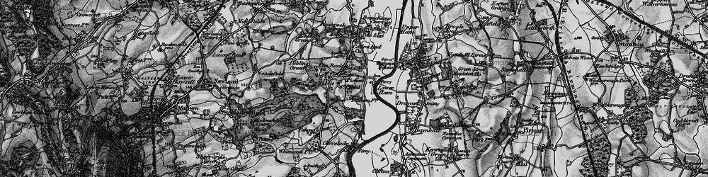 Old map of Old Hills in 1898