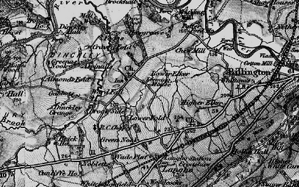 Old map of Old Langho in 1896