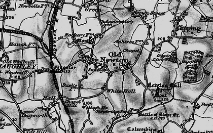 Old map of Old Newton in 1898