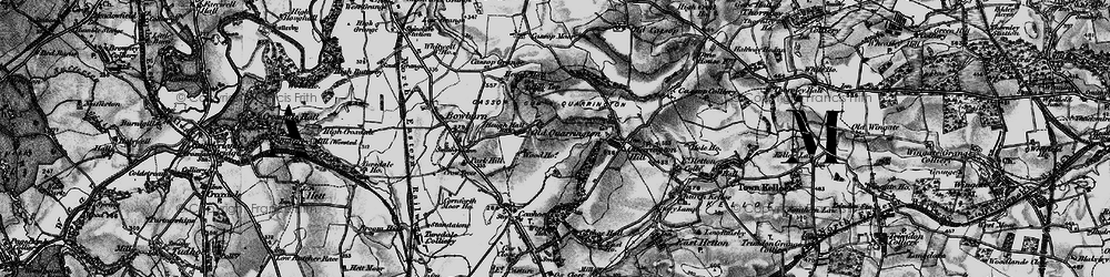 Old map of Old Quarrington in 1898