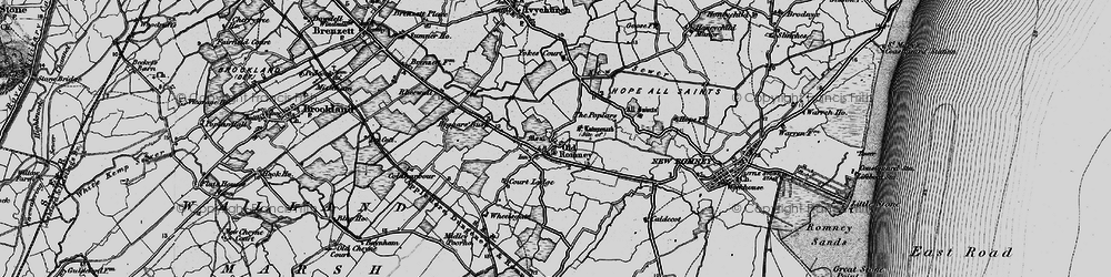 Old map of Wheelsgate in 1895