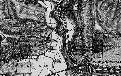 Old map of Buckingham Barn in 1895