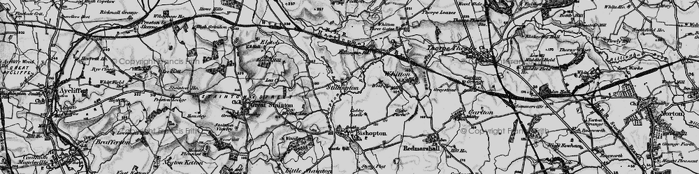 Old map of Old Stillington in 1898