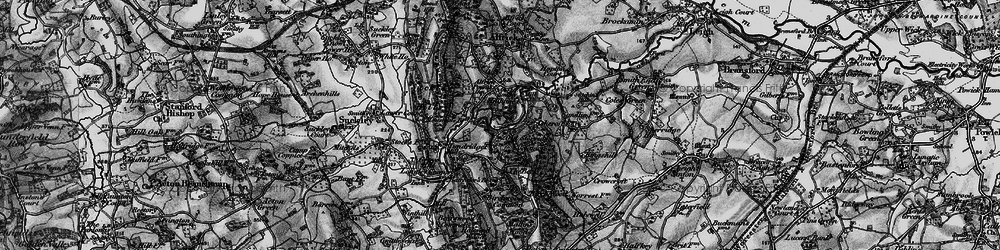 Old map of Old Storridge Common in 1898