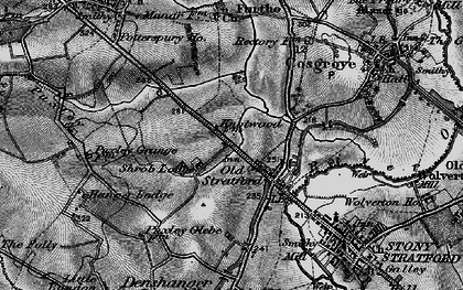 Old map of Old Stratford in 1896