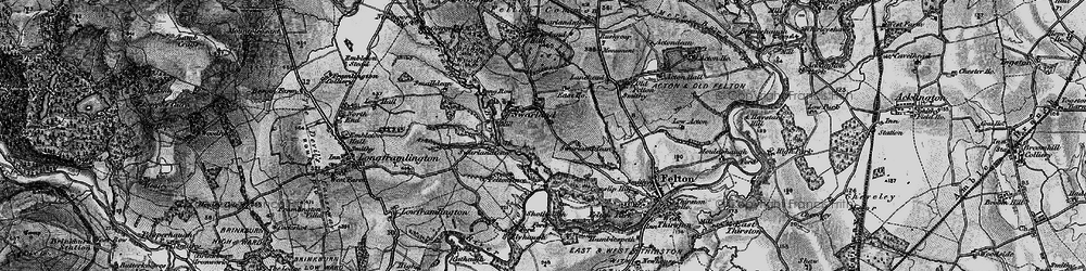 Old map of Old Swarland in 1897