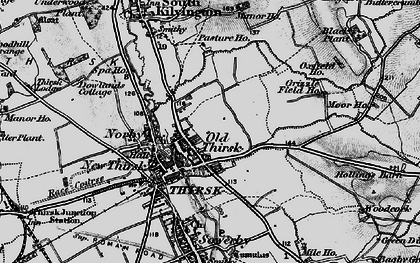 Old map of Old Thirsk in 1898