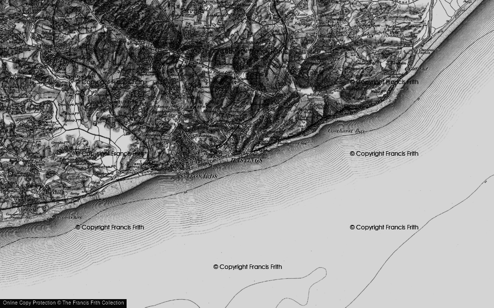 Old Map of Old Town, 1895 in 1895