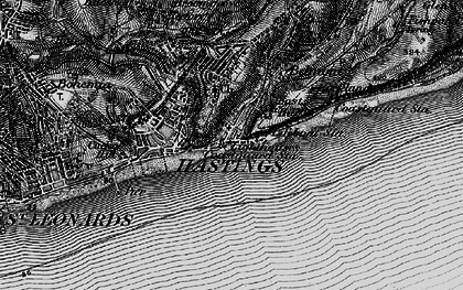 Old map of Old Town in 1895