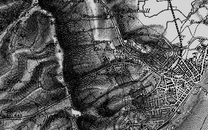 Old map of Old Town in 1895