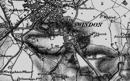Old map of Old Town in 1898