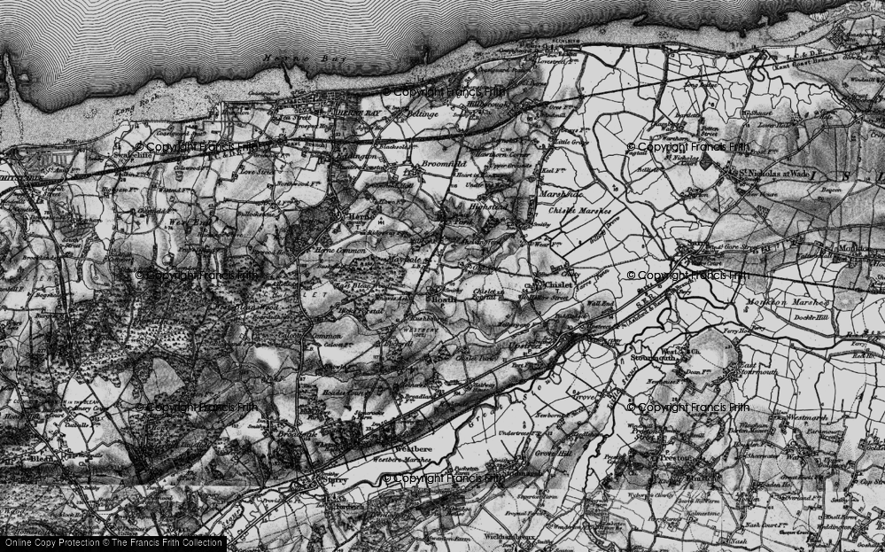 Old Map of Old Tree, 1895 in 1895