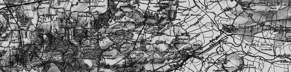 Old map of Old Tree in 1895