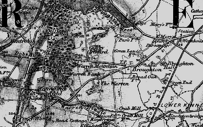 Old map of Old Warren in 1897