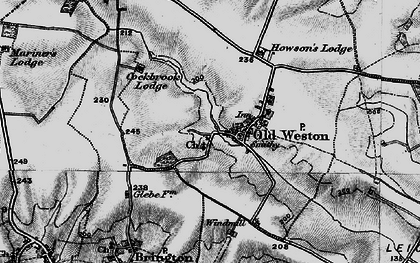 Old map of Old Weston in 1898