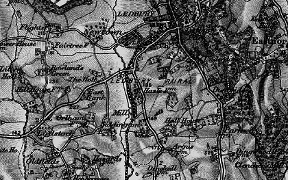 Old map of Old Wharf in 1898