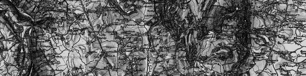 Old map of Old Wharf in 1898