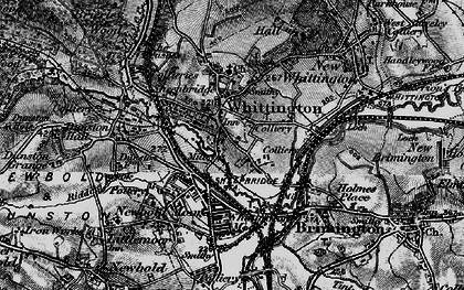 Old map of Old Whittington in 1896