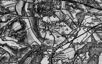 Old map of Old Wives Lees in 1895