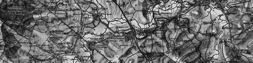 Old map of Old Wolverton in 1896