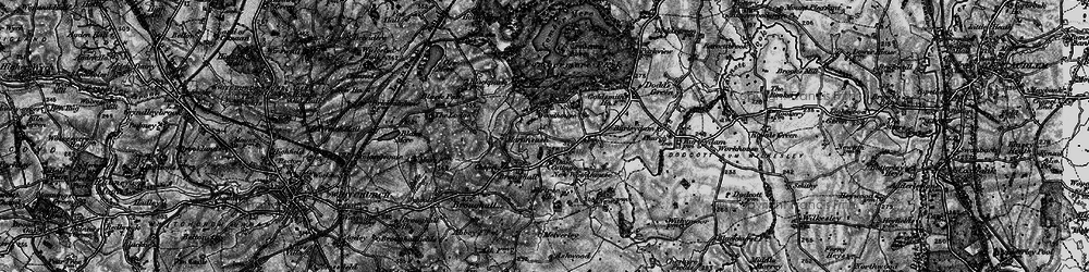 Old map of Martin's Ash in 1897
