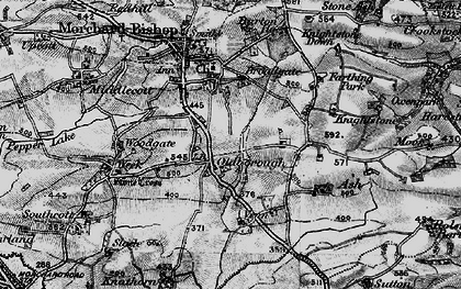 Old map of Oldborough in 1898