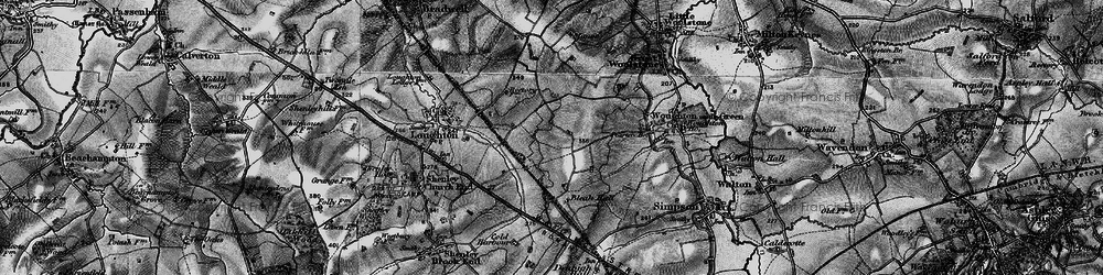 Old map of Oldbrook in 1896
