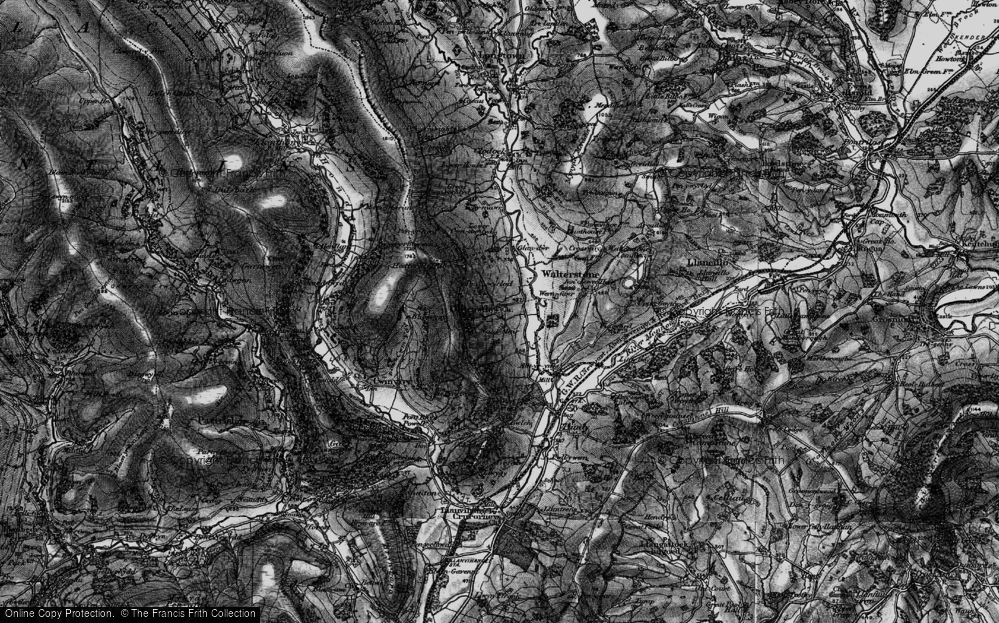 Old Map of Oldcastle, 1896 in 1896
