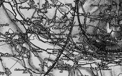 Old map of Oldend in 1897