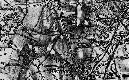 Old map of Oldfallow in 1898
