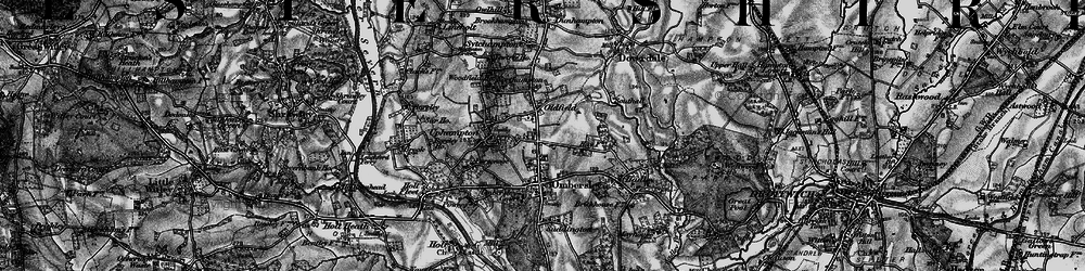 Old map of Oldfield in 1898