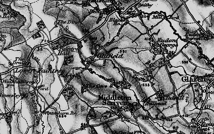 Old map of Oldfield in 1899