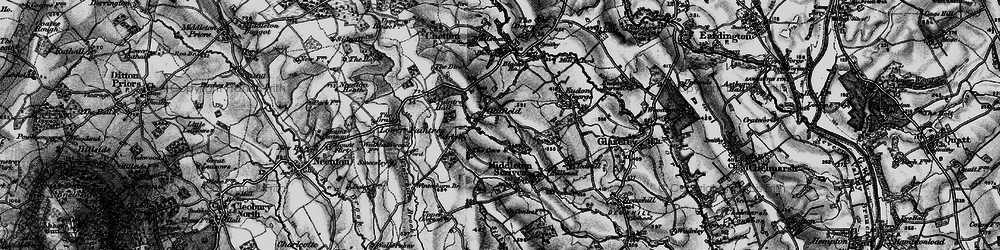 Old map of Oldfield in 1899